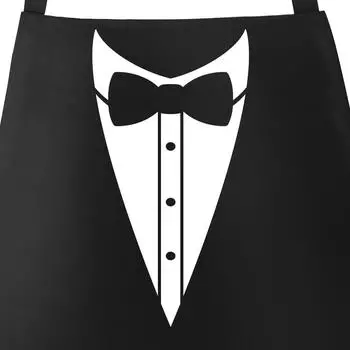 MoonWorks Grillschürze Smoking Suit Aufdruck, Baumwolle, Herren (unisize)