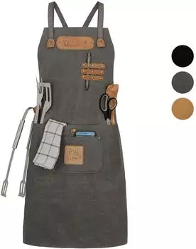 Black Forest Fox CANVAS COMFORT Grillschürze Unisex grau-art