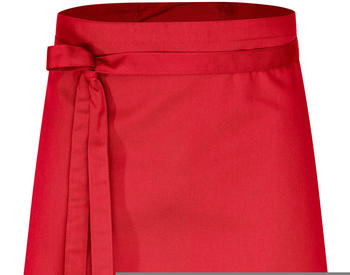 Desermo Vorbinder Schürze 60 x 80 rot 35% Baumwolle / 65% Polyester