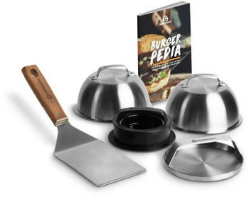 Burnhard Ultimatives Burger Set 6 teilig Edelstahl silber