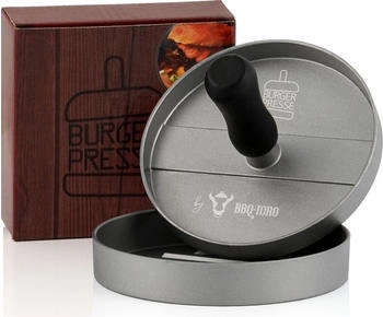BBQ-Toro Burgerpresse Aluminium Ø 11,8 cm grau