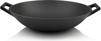 BBQ-Toro Wokpfanne Gusseisen &Oslash; 35,5 cm eingebrannt