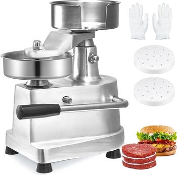VEVOR Burger-Patty-Pressmaschine Edelstahl für 13 cm Patties