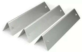 Grillrost.com Das Original Edelstahl Aromaschienen für Weber - Brennerabdeckung für Spirit 200er Serie