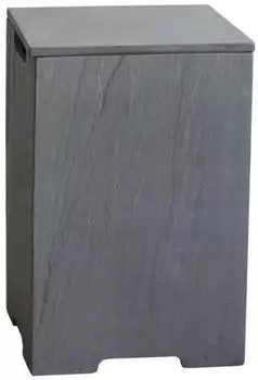 GardenForma Elementi Abdeckung Grau Stein 49x73x49 cm