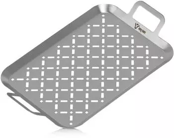 BBQ-Toro Grillschale rechteckig Edelstahl 44x26x4,5cm (TRAY1)