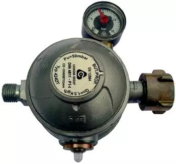 TGO Druckregler 1,5kg/h, 50mbar zweistufig (1705T-ZM-S)