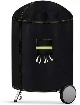 LuxusKollektion Kugelgrill-Abdeckhaube 600D Oxford Gewebe, Ø77x90cm, wetterfest