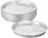 Relaxdays Runde Aluschalen 25er-Set, silber