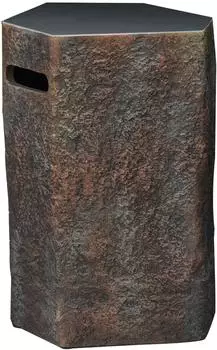 GardenForma Elementi Gasflaschen-Abdeckung Basalt-Optik Faserbeton (ONB01-106)