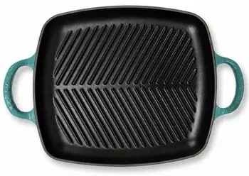 Le Creuset Signature Grillplatte rechteckig 30cm Gusseisen Bleu Riviera (20201300990422)
