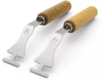 Grillrost.com Das Original Universal-Griffe Grillrostheber aus Edelstahl, abnehmbar (G-1209)