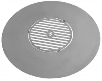 Cookking Rostfreie Grillplatte für Feuerschale 82 cm mit Rost 37 cm