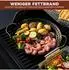 bremermann Grillpfanne antihaftbeschichtet, 37,5x30,5cm, perforierter Boden