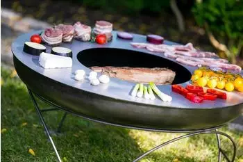 Farmcook Grillplatte f&uuml;r Feuerschale &Oslash;81cm, Stahl (81)