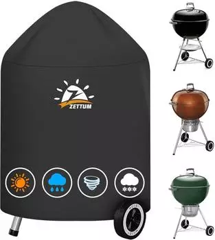 LuxusKollektion Kugelgrill-Abdeckhaube 600D Oxford, wasserdicht, &Oslash;80x99cm