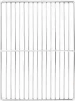 vidaXL Grillrost 40 x 30 cm Edelstahl Silber
