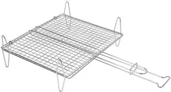 Sauvic Gew&ouml;lbter Grillrost f&uuml;r Fleisch oder Fisch, 30x35cm (02590)