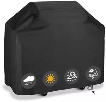 LuxusKollektion Grillabdeckung Oxford 147x61x117cm, schwarz
