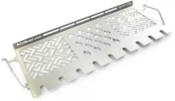 Grillrost.com Das Original Edelstahl MultiStation f&uuml;r Broil King Signet 320/340/390 Warmhalterost