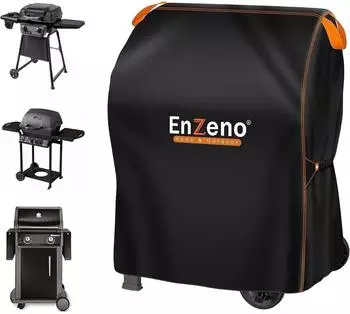 LuxusKollektion Grillabdeckhaube f&uuml;r Gasgrill, wetterfest, schwarz, 90x70x110cm