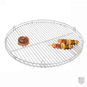 Schneider Grillgeräte Grillrost rund Edelstahl Ø60cm mit Reling und Aufhängeösen