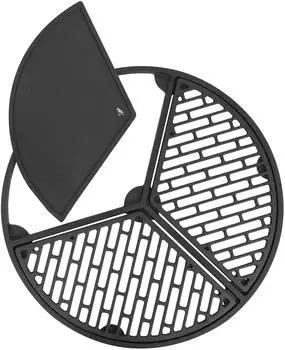 BBQ-Toro Gusseisen Plancha Set mit Grillrost und Grillplatte, 3 Zonen, &Oslash;54,5cm (GPR54)