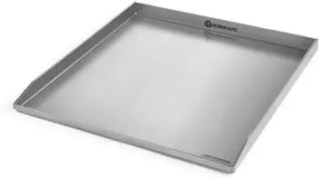 Burnhard EARL Plancha Grillplatte, Edelstahl, 42,5x39,6x3cm