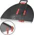 BBQ-Toro Grillplatte Kohlenstoffstahl, halbrund mit Griff, Ø 60 cm, grau