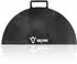 BBQ-Toro Grillplatte Kohlenstoffstahl, halbrund mit Griff, Ø 60 cm, grau