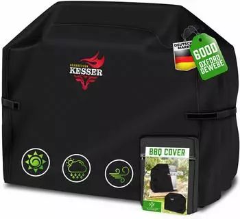 Kesser Gasgrill-Abdeckhaube 600D Oxford-Gewebe schwarz 163x61x122cm