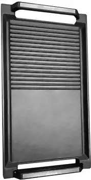 KKT Kolbe BBQ20 Grillplatte f&uuml;r Induktionskochfelder, Aluminiumguss, 20&times;36cm (BBQ20)