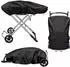 LuxusKollektion Gasgrill Abdeckhaube für Weber Traveler LP, schwarz, 99x48x24cm (17163)