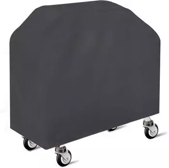 LuxusKollektion Grillabdeckung 210D Oxford, wasserdicht, schwarz, 150x100x125cm