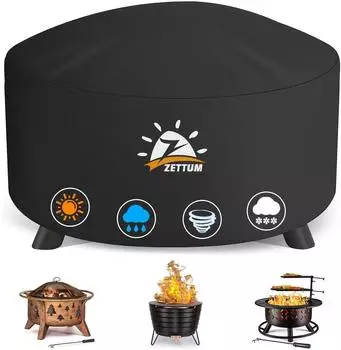 LuxusKollektion Schutzh&uuml;lle f&uuml;r Feuerschale &Oslash;91x50cm, 600D Oxford, wasserdicht