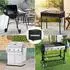 LuxusKollektion Grillabdeckhaube Gasgrill Oxford-Gewebe wasserdicht 90x65x90cm