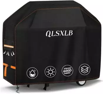 LuxusKollektion Grillabdeckung 137x61x117cm, 600D Oxford, wetterfest, mit L&uuml;ftungsfenster