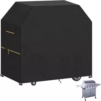 LuxusKollektion Grillabdeckhaube 147x71x117cm, wetterfest, 420D Oxford
