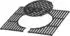 BBQ-Toro Grillrost System Gusseisen eckig 52x44cm