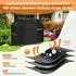 LuxusKollektion Grillabdeckhaube 600D Oxford-Stoff 145x60x120cm