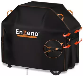 LuxusKollektion Grillabdeckung wetterfest 147x61x122cm schwarz