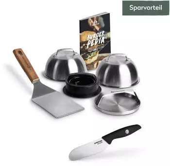 Burnhard Ultimatives Burger-Set 6tlg. inkl. Burger Bun Knife