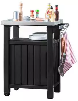 Keter Unity Grill-Beistelltisch graphit