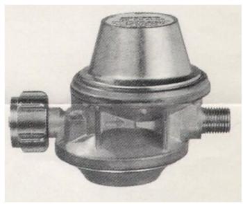 GOK Gasregler 1,5 kg/h 50 mbar mit Überdrucksicherung (01-150-00)