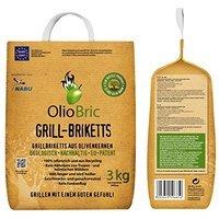 OlioBric Olivenkern-Grillbriketts