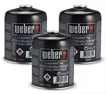 Weber Gas-Kartusche (3er-Pack)