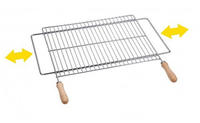 Ausziehbarer Barbecue-grill 70 X 40 Cm, Verzinkter Stahl