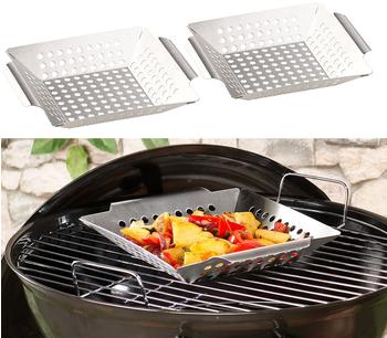 Rosenstein & Söhne Vegetable Baskets for Barbecue 2 pieces (NX3730-944)