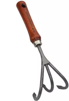 SHW Rex Handgrubber 3 Zinken, Eschenholzgriff (56111)