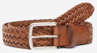 Marc O'Polo Flechtg&uuml;rtel aus edlem Rindsleder (B0129519508111) classic cognac